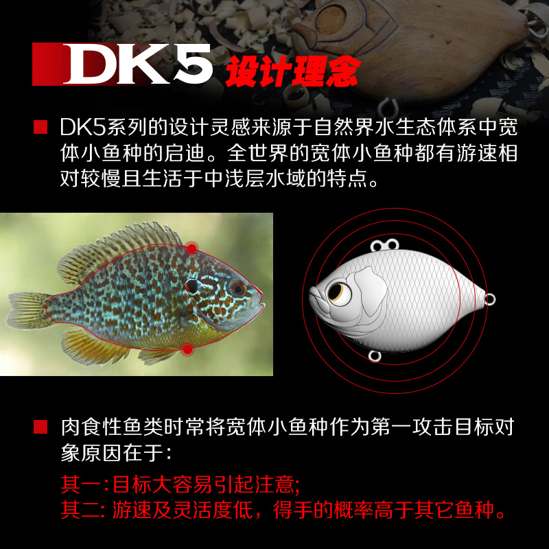 新款Lurefans路亚发烧友大河奔流 双杀DK5远投全泳层VIB路亚鱼饵 - 图1