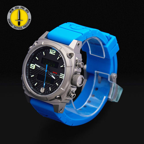 MTM打击者II 碳蓝色表盘男户外战术手表欧美进口腕表大运动型 - 图0