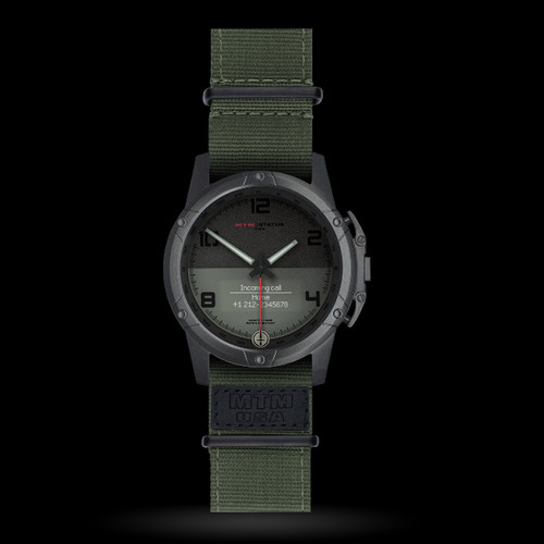 手表MTM状态银表盘黑钛男休闲商务抗刮蓝宝石防水手表 - 图0