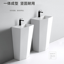 Integrated column basin floor type washbasin column type washbasin make-up room column basin cylindrical table basin large number