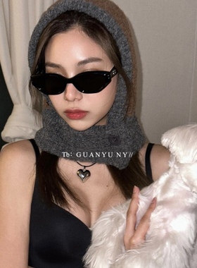 「关於」新2024胡连馨儿同款roco墨镜复古猫眼防紫外线GM太阳眼镜