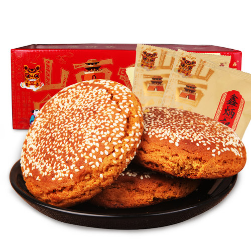 鑫炳记原味太谷饼70g*30袋山西传统特产糕点老字号点心早餐点心 - 图2