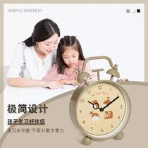 Custom Cartoon Desktop Seat Bell Nordic Style Brief Boy Bedroom Clock Students Use Home Headboard Electronic Clock