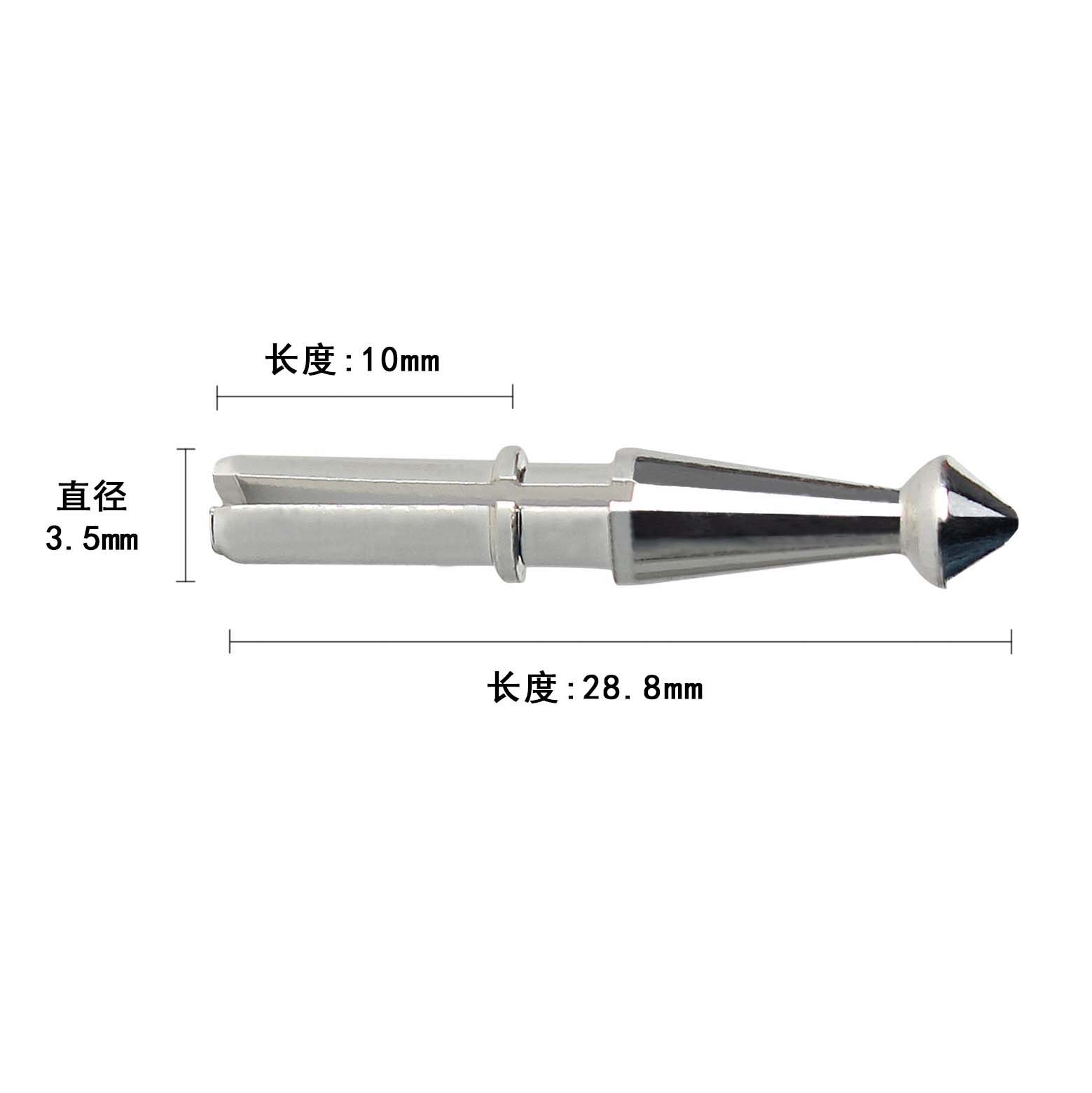 烟斗3mm铜镀银过滤芯烟斗配件金属滤芯 铜镀银3mm滤芯 3.5*28.8mm - 图3