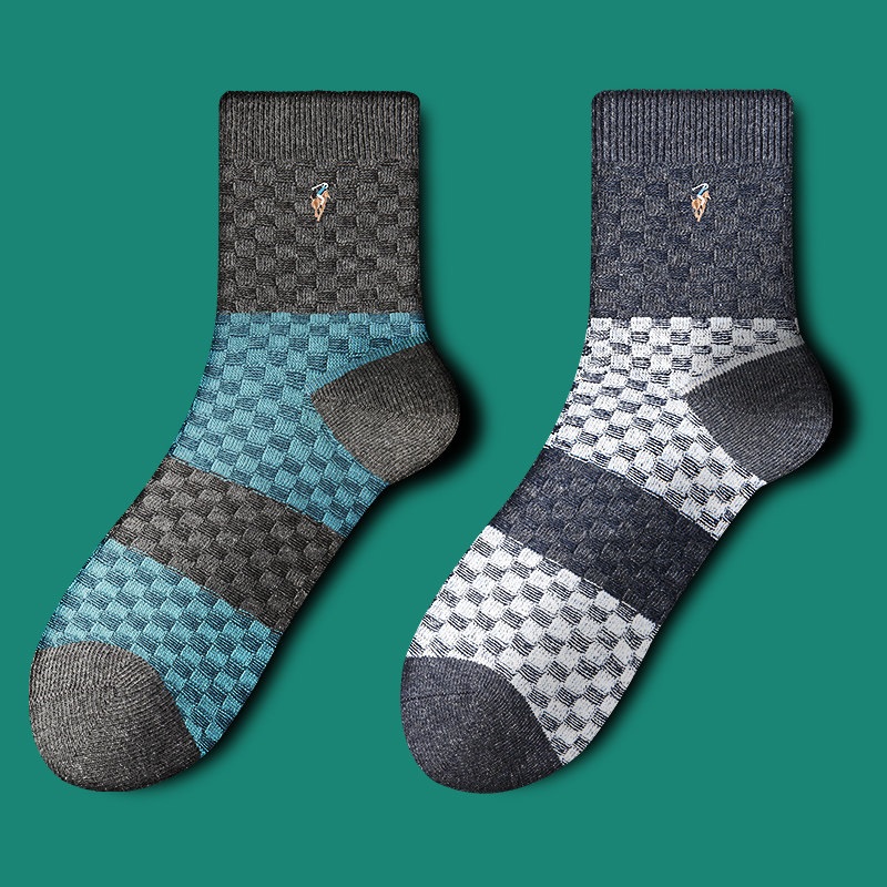 polo复古中筒冬季休闲男士吸汗棉袜 乐意服饰短袜/打底袜/丝袜/美腿袜