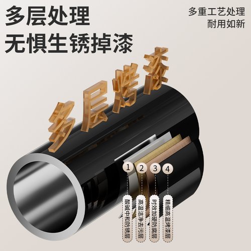 晾衣杆阳台固定式顶装晒衣服杆一根不锈钢凉衣捍晾衣架家用固定杆 - 图1