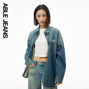 ABLE JEANS 新款女士维尼熊街头宽松大衬衫外套750100