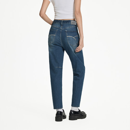 ABLE JEANS【立体锥形裤】新款天丝薄款女士休闲显瘦百搭牛仔裤 - 图1
