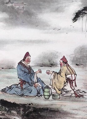 九牧墨轩字画国画人物画纯手绘名家真迹美协会员江南四大才子写意