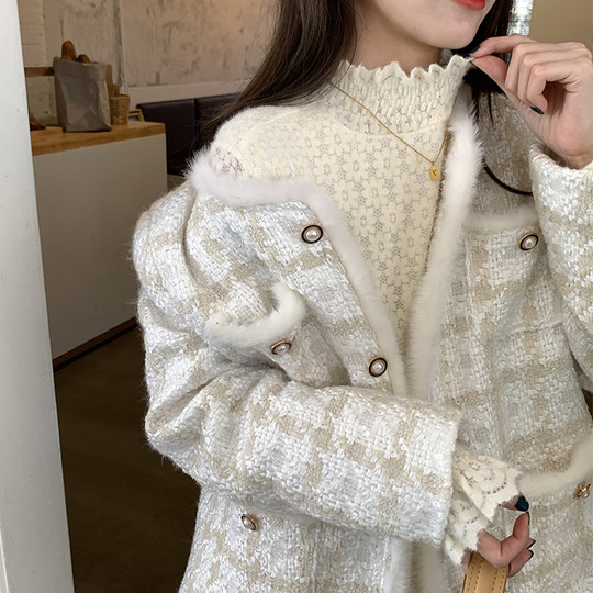 Velvet and thickened modern style lace shirt mesh