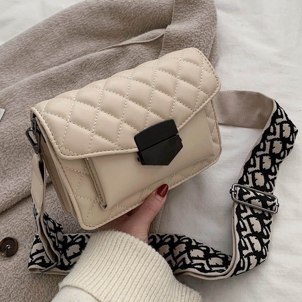 法国小众时尚菱格包包女2025新款潮韩版单肩网红高级感洋气斜挎包 - 图0