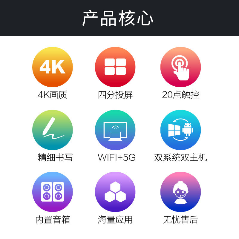 konka /康佳x55s 55英寸电子白板 腾视数码电子白板/会议教学平板一体机