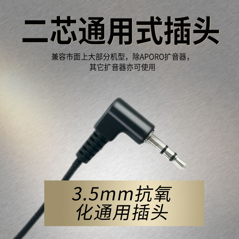 APORO 头戴式有线麦克风扩音器小蜜蜂收音教师讲课教学导游用耳麦