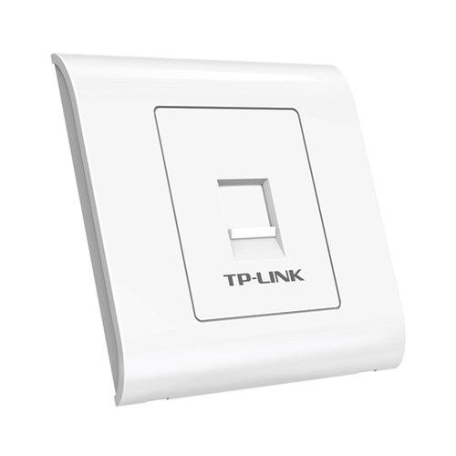 TP-LINK普联TL-EF5e01(86面板含超五类免打信息模块) 网络模块百兆cat5e   RJ45水晶头母座电脑 网线网口插座 - 图1