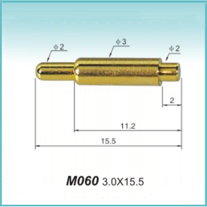 pogo pin弹簧顶针铜镀金手机连接器充电弹簧顶针电流充电接触针-图0