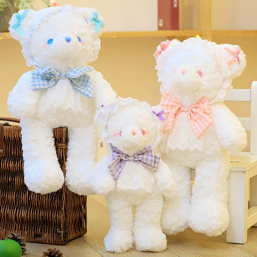 Плюшевая игрушка, успокаивающая кукла для сна, кролик, стиль Лолита, с медвежатами, подарок на день рождения