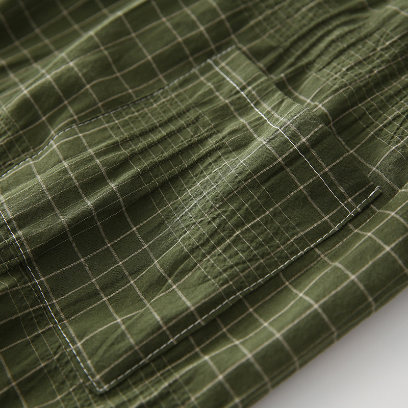 纯棉汉服条纹复古绿色睡裙春夏睡袍 fanduo梵朵睡衣/家居服套装