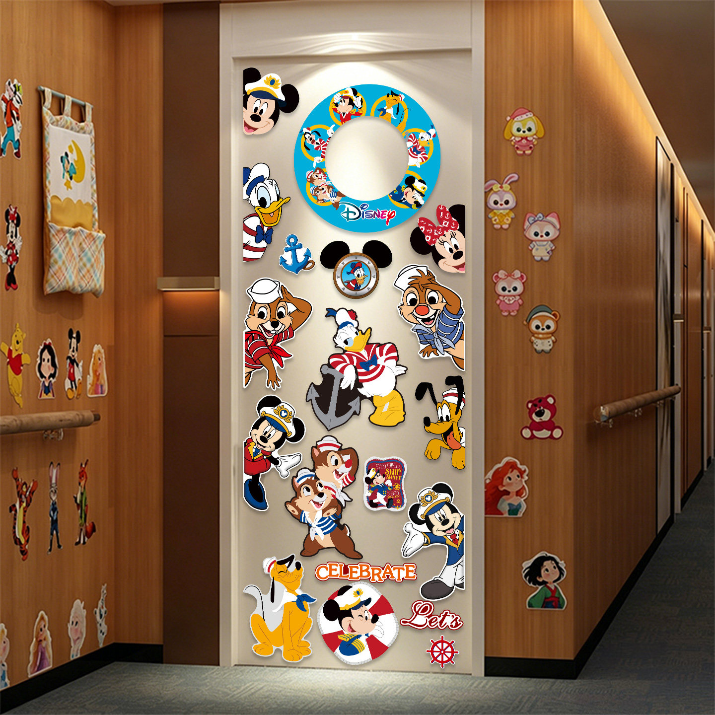 Disney Cruise Line Door Sticker Decoration Cruise Magnetic Sticker disney+magnet Princess Cute Cartoon Refrigerator Magnet