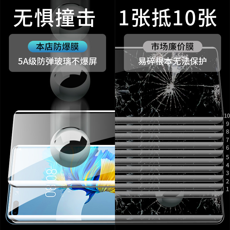 适用华为mate40钢化膜mate40pro手机膜mt曲面屏meta全覆盖pro+防窥全胶por全屏mete40e玻璃贴膜m40水凝贴膜5g,淘宝优惠券,粉丝福利购,淘宝优惠卷