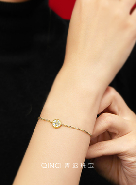 S925纯银幸运罗盘八芒星手链