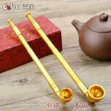 Мужская короткая портативная старомодная медная курительная трубка ручной работы