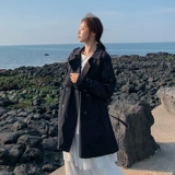 Длинный весенний плащ, тонкая куртка для отдыха, средней длины, оверсайз