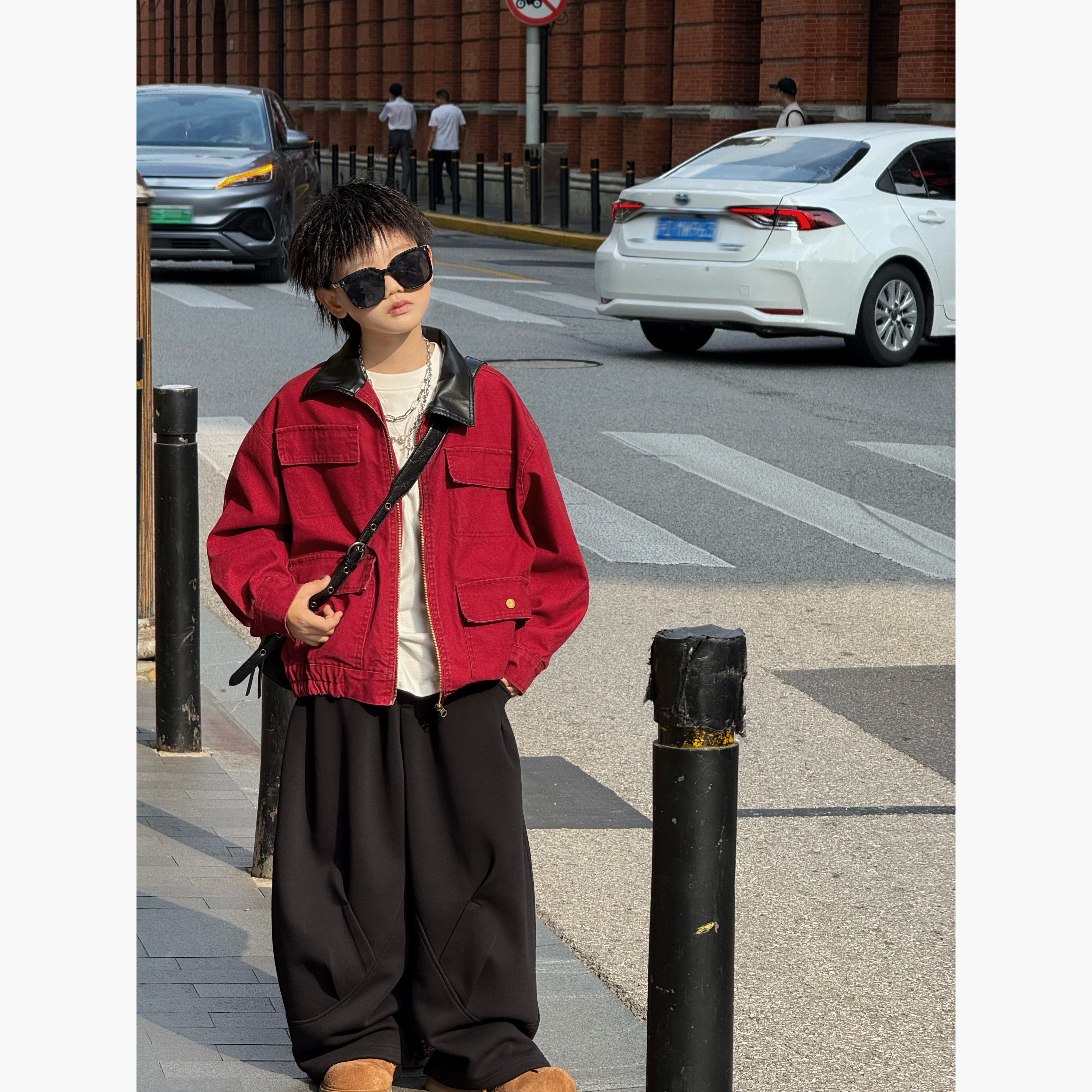 陆晗欧巴【西区俱乐部】秋季痞帅工装夹克亲子装男童外套25686,淘宝优惠券,粉丝福利购,淘宝优惠卷