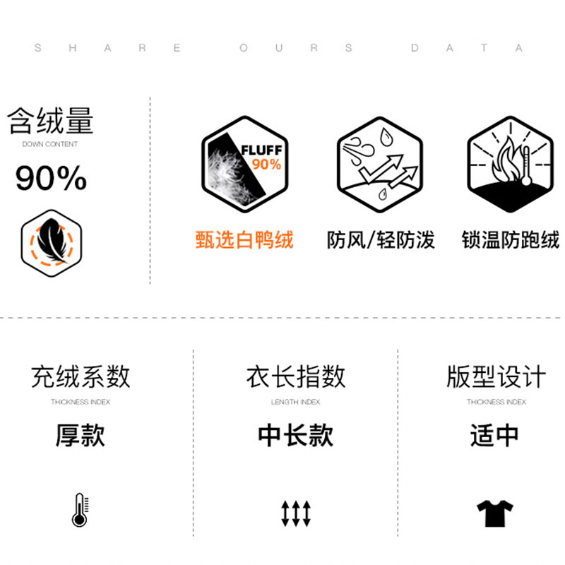 雪中飞羽绒服男士新款冬季连帽中长款时尚都市大毛领保暖外套