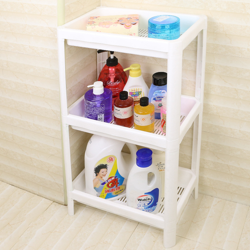 多功能浴室置物架落地塑料架子多层家用收纳架卫生间储物架置地式,淘宝优惠券,粉丝福利购,淘宝优惠卷