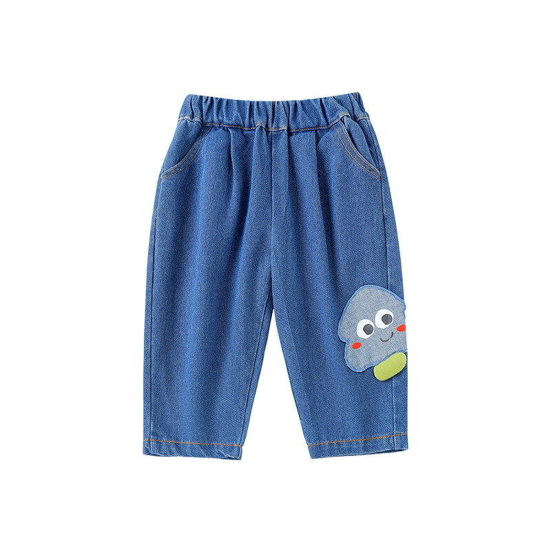 婴儿裤子男童韩版牛仔裤秋装新款休闲裤春秋儿童衣服女童宝宝长裤,淘宝优惠券,粉丝福利购,淘宝优惠卷