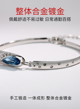 手链女网红ins小众银色镯子礼物