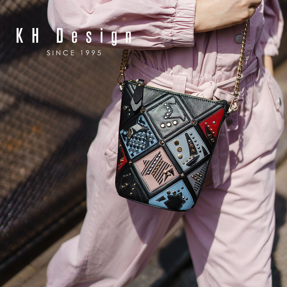 khdesign明治刺绣2020新款水桶包 khdesign女士包袋