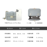 Металлическая сумка через плечо, цепь, премиум класс