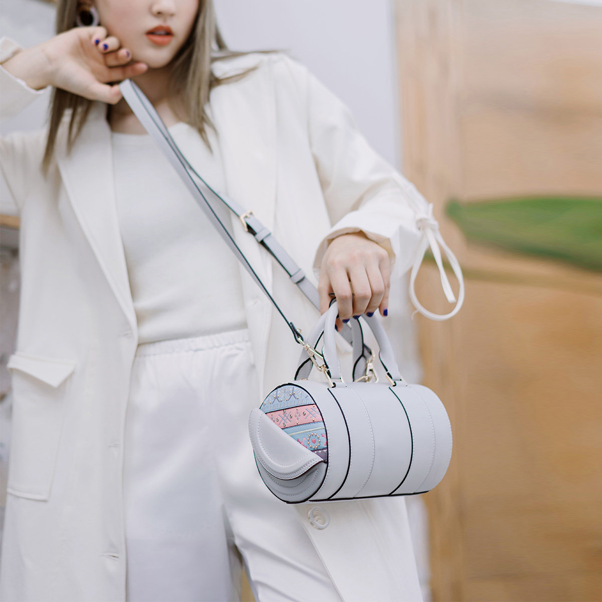 khdesign明治复古休闲新款波士顿包 khdesign女士包袋