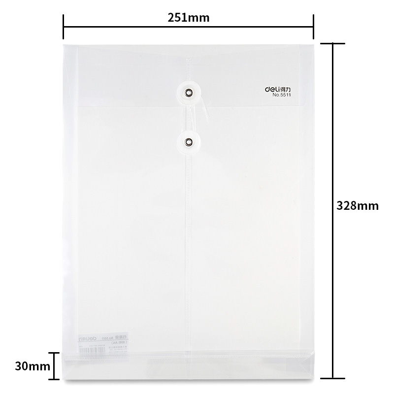 得力a4文件袋小学生科目分类整理试卷文件袋透明大容量可擦写小号可爱防水按扣绕绳收纳袋办公用品资料袋 - 图2