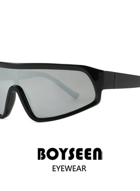 美式大框一体式骑行太阳镜