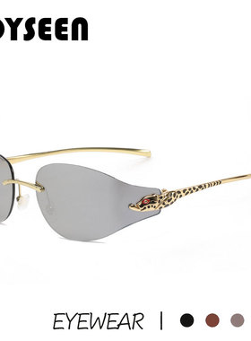 Y2K辣妹无框曲面墨镜女ootd