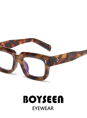 美式潮牌粗框墨镜男可配度数