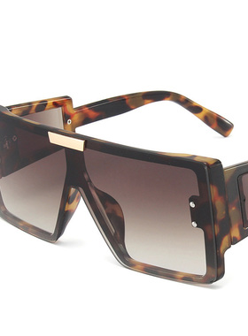 欧美风连体大框方形墨镜男女