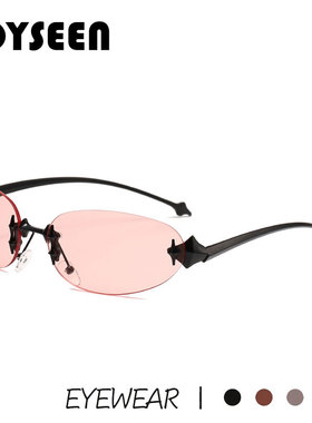 亚比风墨镜无框千禧风Y2K