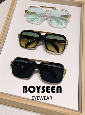 金属机能风大框墨镜男