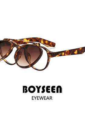 朋克风翻盖太阳镜可配度数