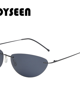 黑客帝国同款墨镜无框超轻偏光男