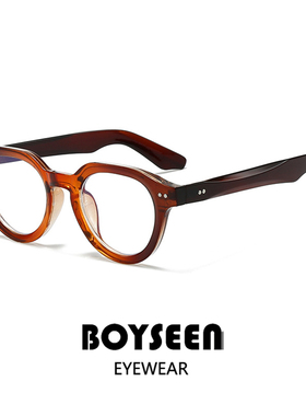 学院风休闲复古墨镜男可配度数