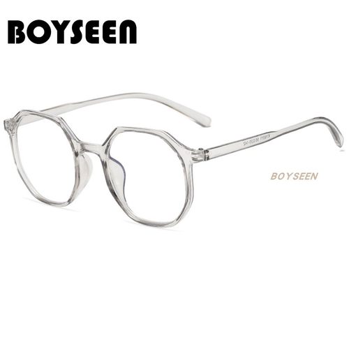 黑粗框近视眼镜女素颜眼镜框可配度数防蓝光50度清冷透灰色韩版 - 图2