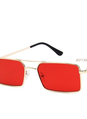 辣妹风欧美金属小框墨镜