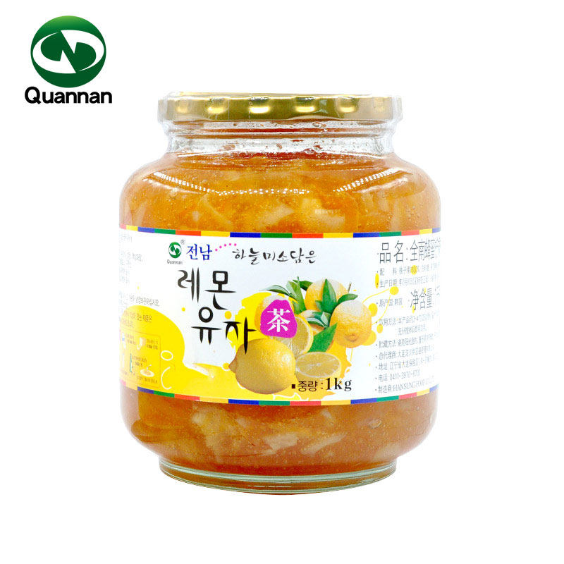 全南柠檬柚子茶1000g果酱冲泡果茶 海牌食品蜂蜜果味茶