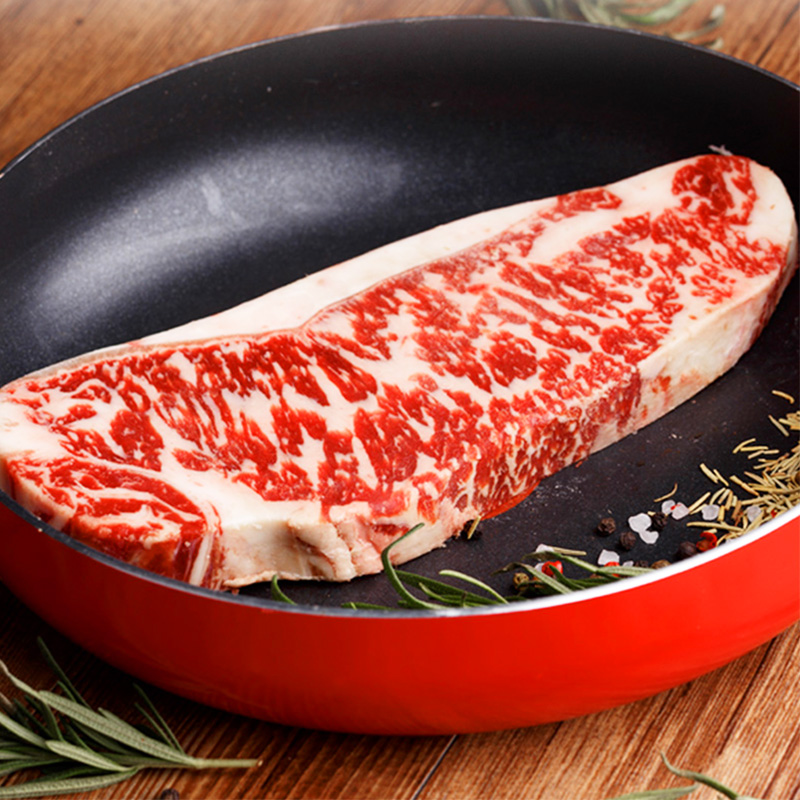 Ray澳洲进口和牛M7西冷牛排原切新鲜厚切雪花牛肉儿童牛扒850g