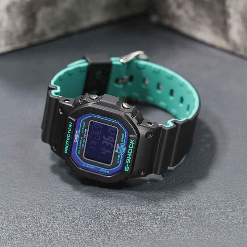 卡西欧手表男gshock海洋之心紫屏方块学生运动防水GA-100/B5600BL - 图2