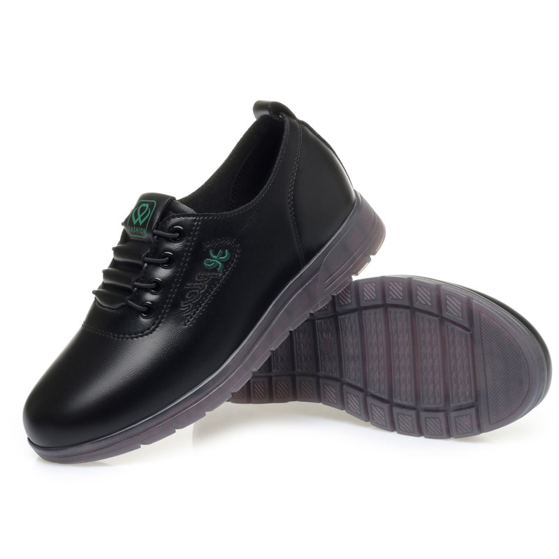 真皮休闲皮鞋女牛筋底深口软底软面舒适轻便妈妈鞋子2023新款单鞋,淘宝优惠券,粉丝福利购,淘宝优惠卷